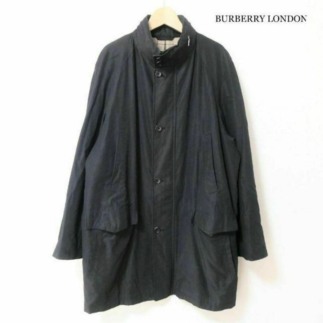 BURBERRY(バーバリー)の良品 バーバリーロンドン ポリコットン 2WAY フードロング丈 ジャケット メンズのジャケット/アウター(モッズコート)の商品写真