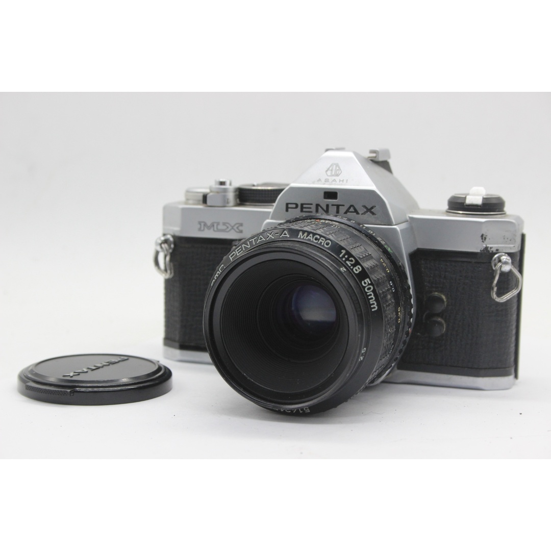 【返品保証】 ペンタックス Pentax MX smc Pentax-A Macro 50mm F2.8 ボディレンズセット  s7385 スマホ/家電/カメラのカメラ(フィルムカメラ)の商品写真
