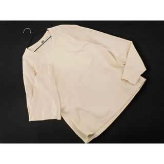 ユニクロ(UNIQLO)のユニクロ ユー ルメール カットソー sizeL/アイボリー ■◇ レディース(カットソー(長袖/七分))