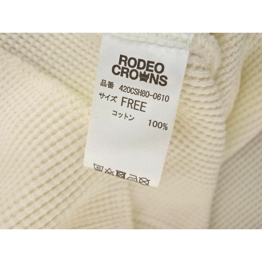 RODEO CROWNS(ロデオクラウンズ)のRCWB ロデオクラウンズワイドボール キーネック カットソー sizeF/アイボリー ■◇ レディース レディースのトップス(カットソー(長袖/七分))の商品写真