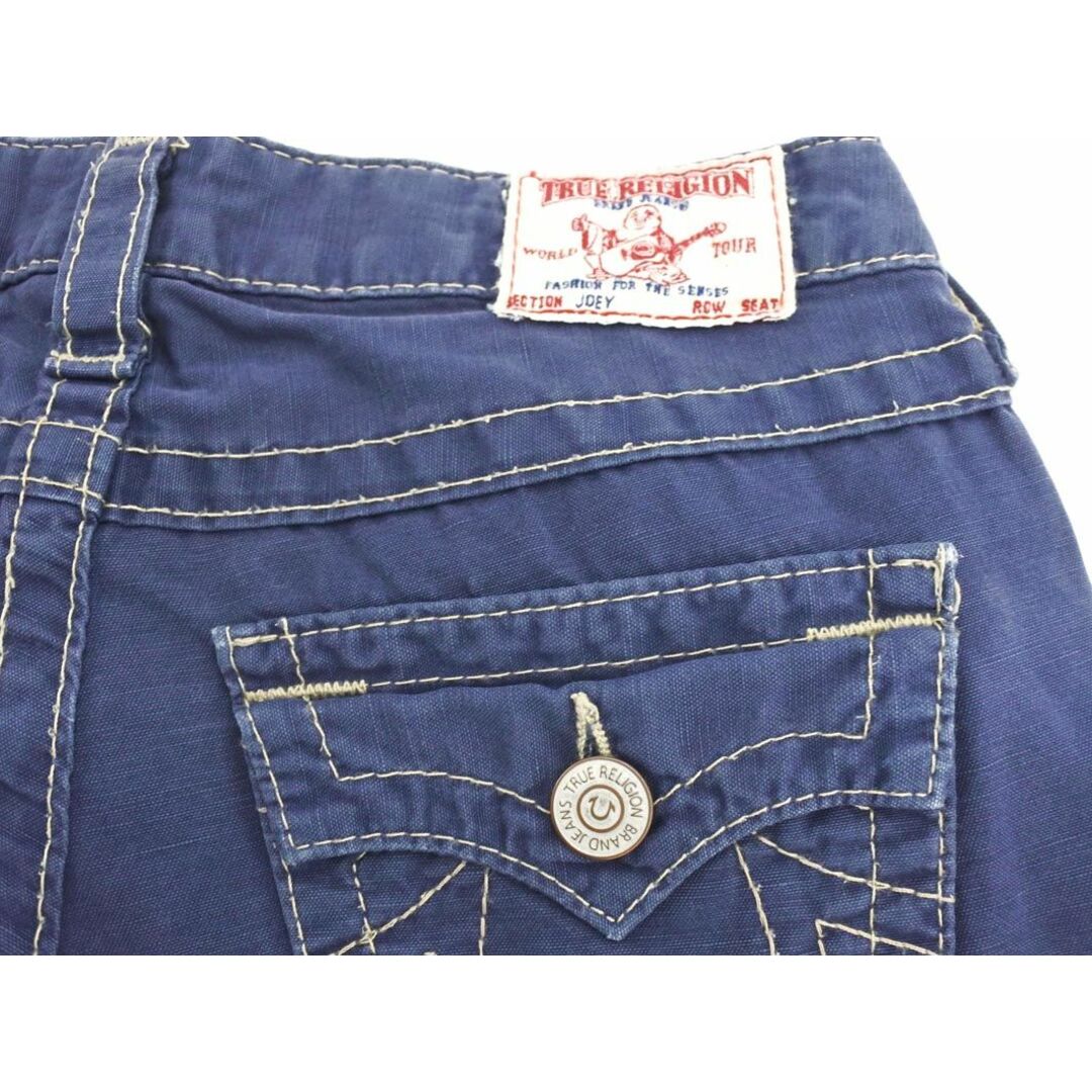 True Religion(トゥルーレリジョン)のTRUE RELIGION トゥルーレリジョン 綿麻 ステッチ ローライズ ブーツカット パンツ size24/紺 ■◇ レディース レディースのパンツ(その他)の商品写真