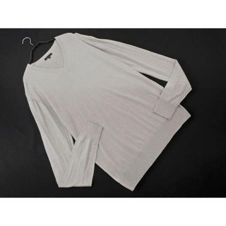 セオリー(theory)のtheory セオリー リネン混 Vネック ニット カットソー size40/グレー ■◇ メンズ(Tシャツ/カットソー(七分/長袖))