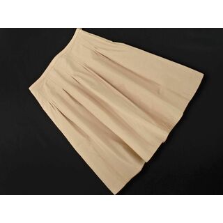 アマカ(AMACA)のAMACA アマカ Aライン 台形 スカート size36/ベージュ ■■ レディース(ひざ丈スカート)