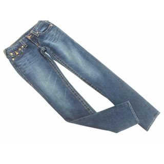 トゥルーレリジョン(True Religion)のTRUE RELIGION トゥルーレリジョン USED加工 デニムパンツ size26/紺 ■■ レディース(デニム/ジーンズ)