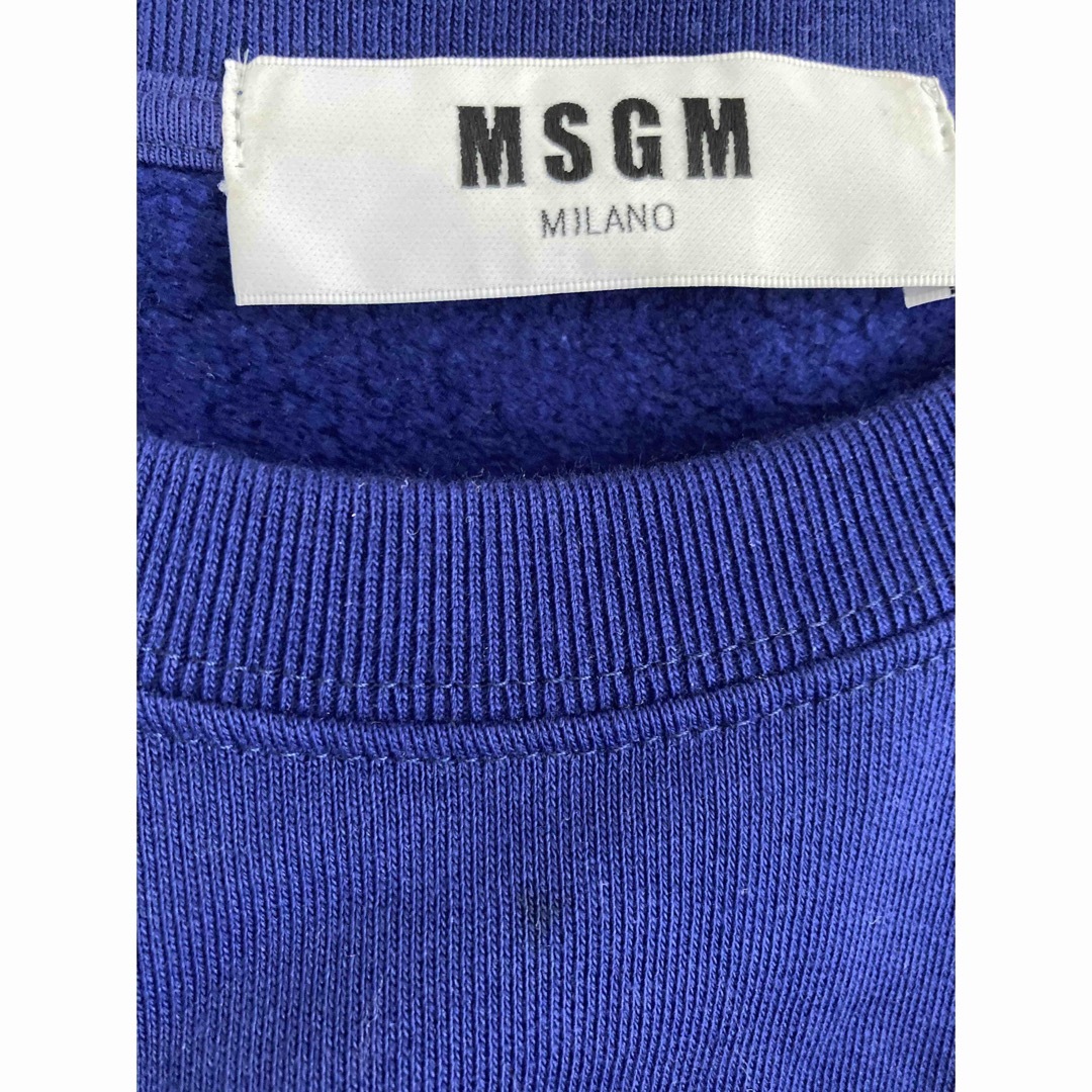 MSGM(エムエスジイエム)のMSGM スウェット　ワンピース　トレーナー　XS レディースのトップス(トレーナー/スウェット)の商品写真