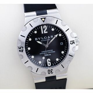 ブルガリ(BVLGARI)の美品 ブルガリ ディアゴノ スクーバ クロノメーター メンズ Bvlgari(腕時計(アナログ))