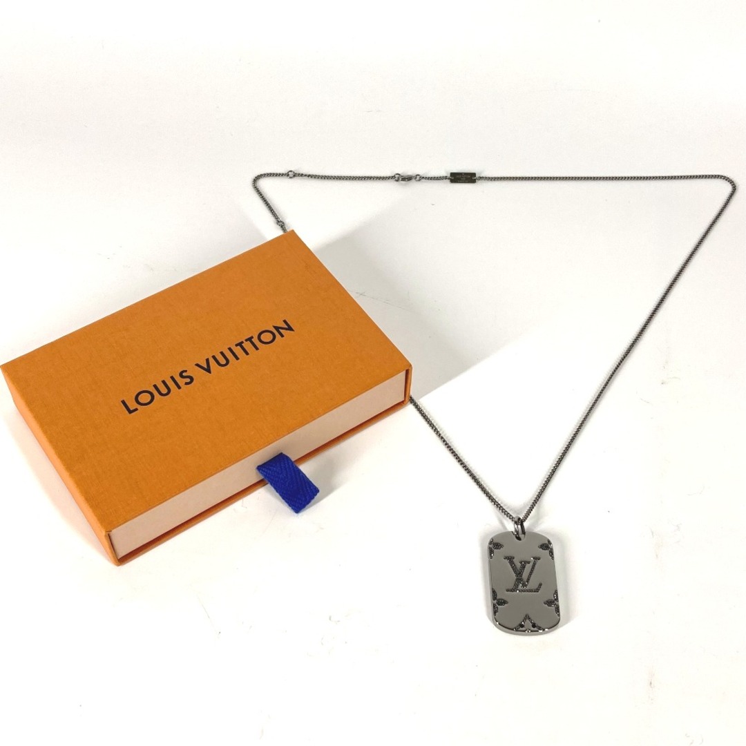 LOUIS VUITTON(ルイヴィトン)のルイヴィトン LOUIS VUITTON コリエ・ロケット モノグラム ストラス M69473  アクセサリー チェーン ネックレス メタル シルバー メンズのアクセサリー(ネックレス)の商品写真