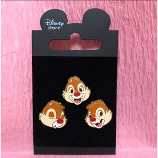 ディズニー(Disney)のディズニー　ピン　チップ　デール　チプデ　フェイス　ピン(バッジ/ピンバッジ)