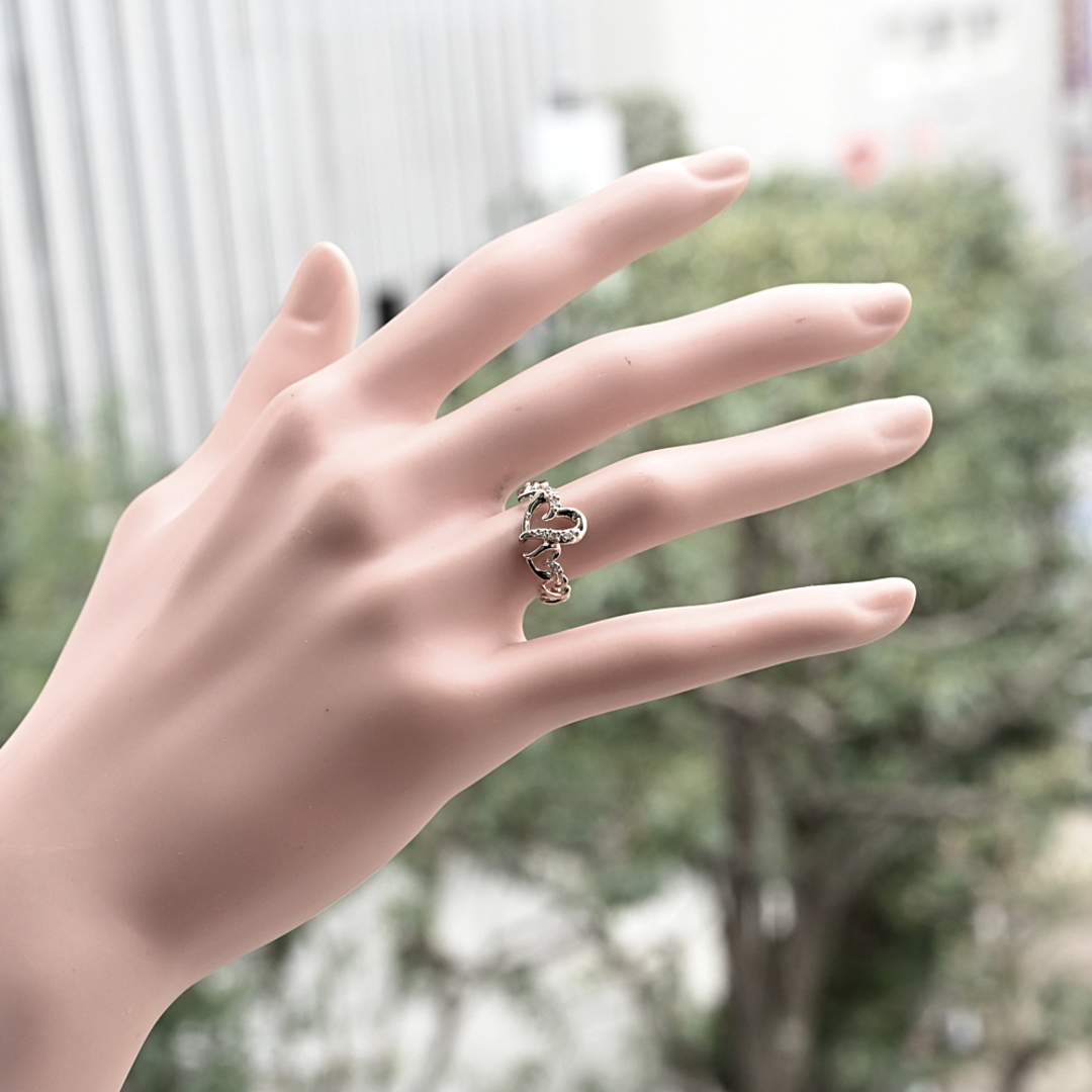 Samantha Tiara(サマンサティアラ)のサマンサティアラ ハートモチーフ ダイヤモンド リング・指輪 レディースのアクセサリー(リング(指輪))の商品写真