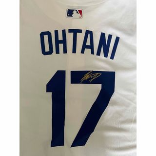 NIKE - 公式　ドジャース　大谷翔平選手　ユニフォーム　サイン刺繍入り　S(M)