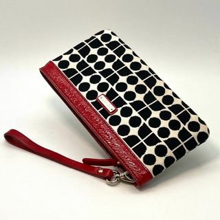 ケイトスペードニューヨーク(kate spade new york)の【未使用に近い】Kate Spade ドットノエル柄　コットンジャガード　ポーチ(ポーチ)