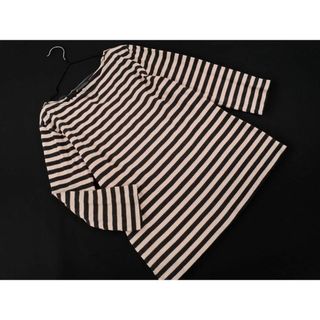 マリメッコ(marimekko)のマリメッコ ボーダー カットソー sizeS/ピンクｘグレー ■◇ レディース(カットソー(長袖/七分))