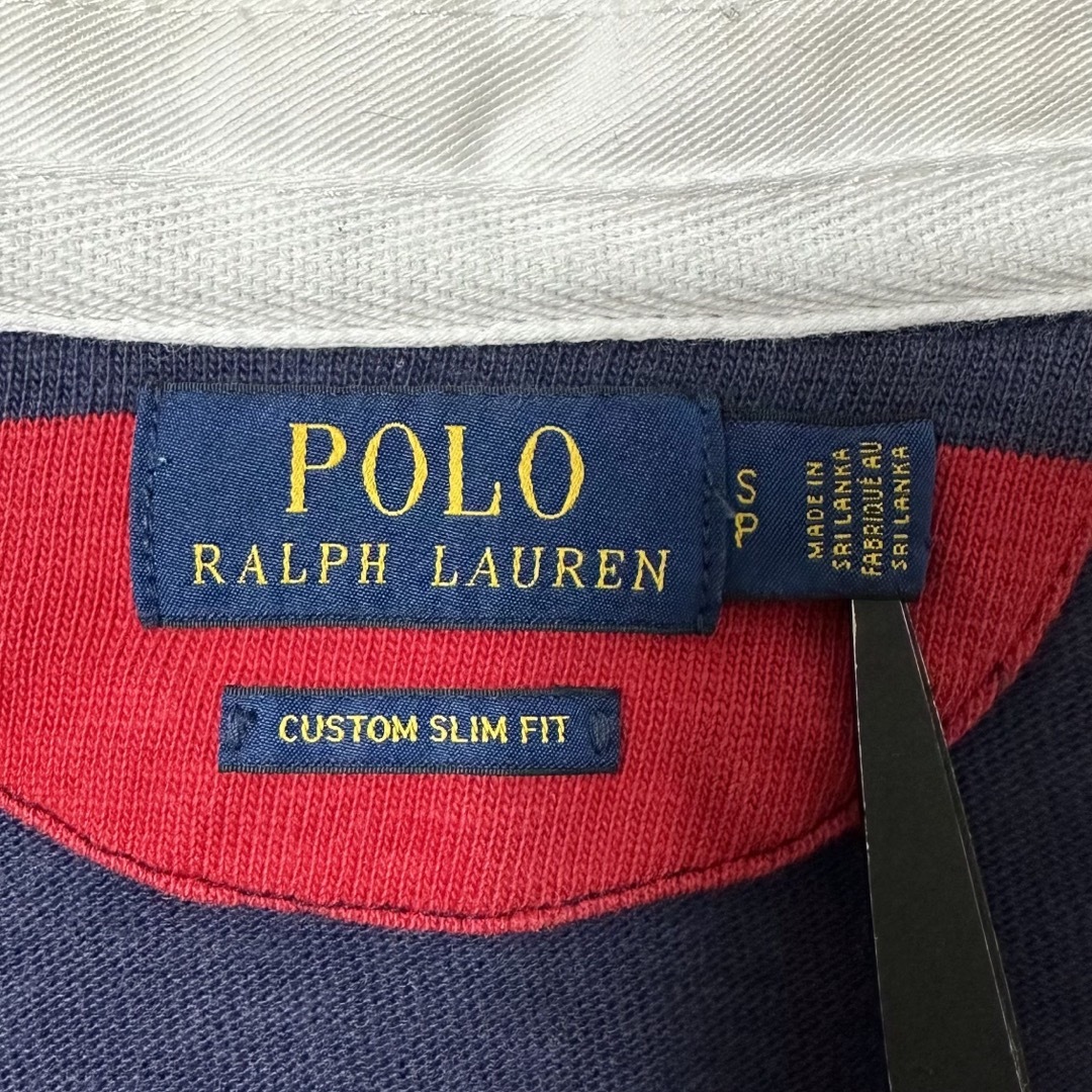 POLO RALPH LAUREN(ポロラルフローレン)のPOLO/ポロラルフローレン★ラガーシャツ★ボーダー★レッド×ネイビー/赤紺★S メンズのトップス(シャツ)の商品写真