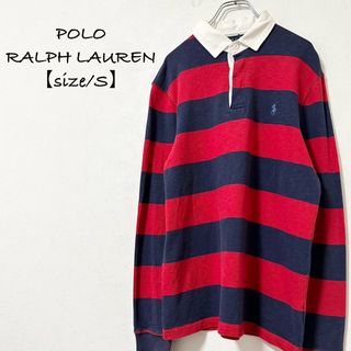 ポロラルフローレン(POLO RALPH LAUREN)のPOLO/ポロラルフローレン★ラガーシャツ★ボーダー★レッド×ネイビー/赤紺★S(シャツ)