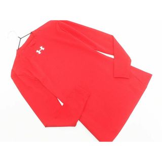 アンダーアーマー(UNDER ARMOUR)のUNDER ARMOUR アンダーアーマー ロゴ プリント トレーニングウェア カットソー 赤 ■◇ レディース(カットソー(長袖/七分))