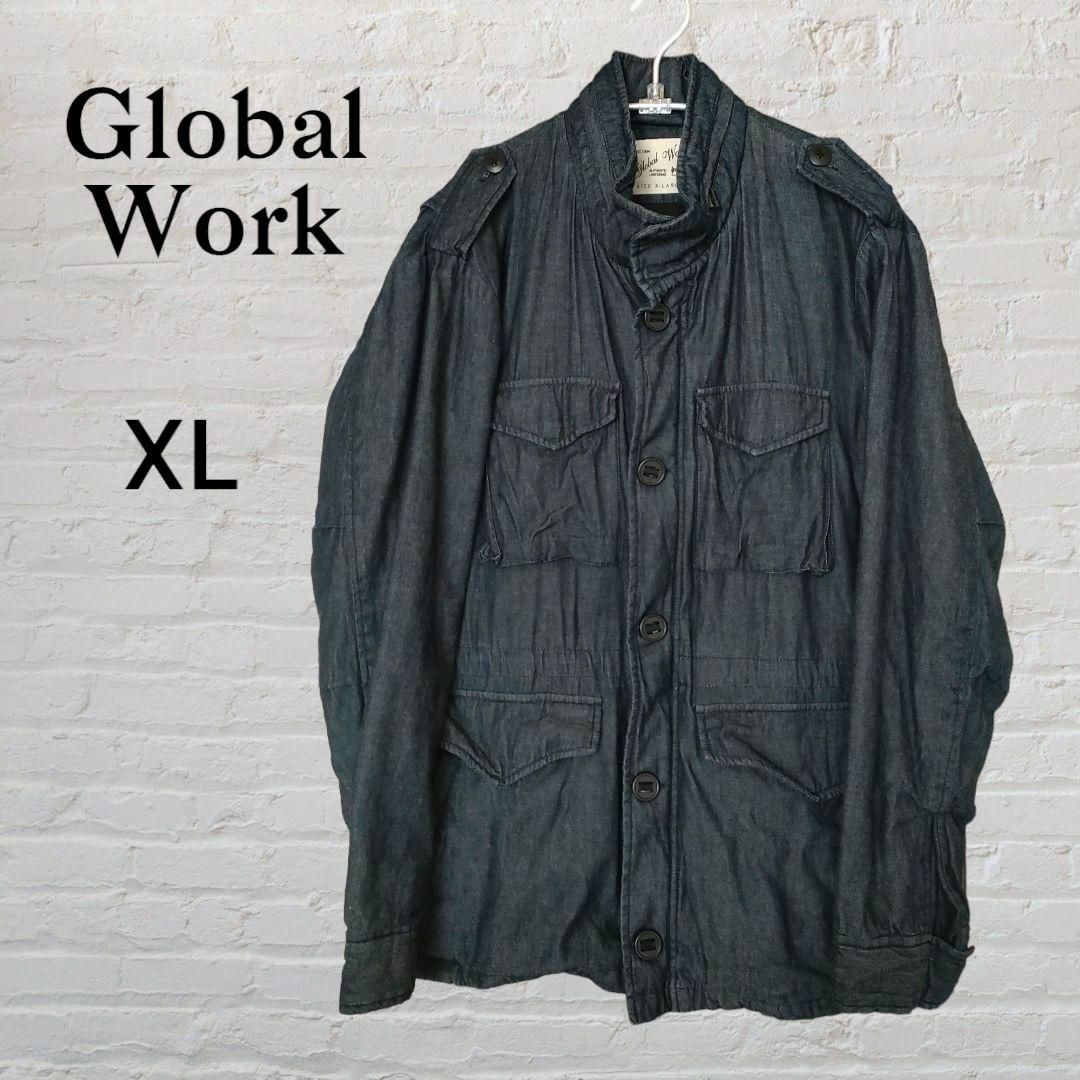 GLOBAL WORK(グローバルワーク)のGlobal Work　グローバルワーク　デニム　ジャケット　ジャンパー　XL メンズのジャケット/アウター(Gジャン/デニムジャケット)の商品写真