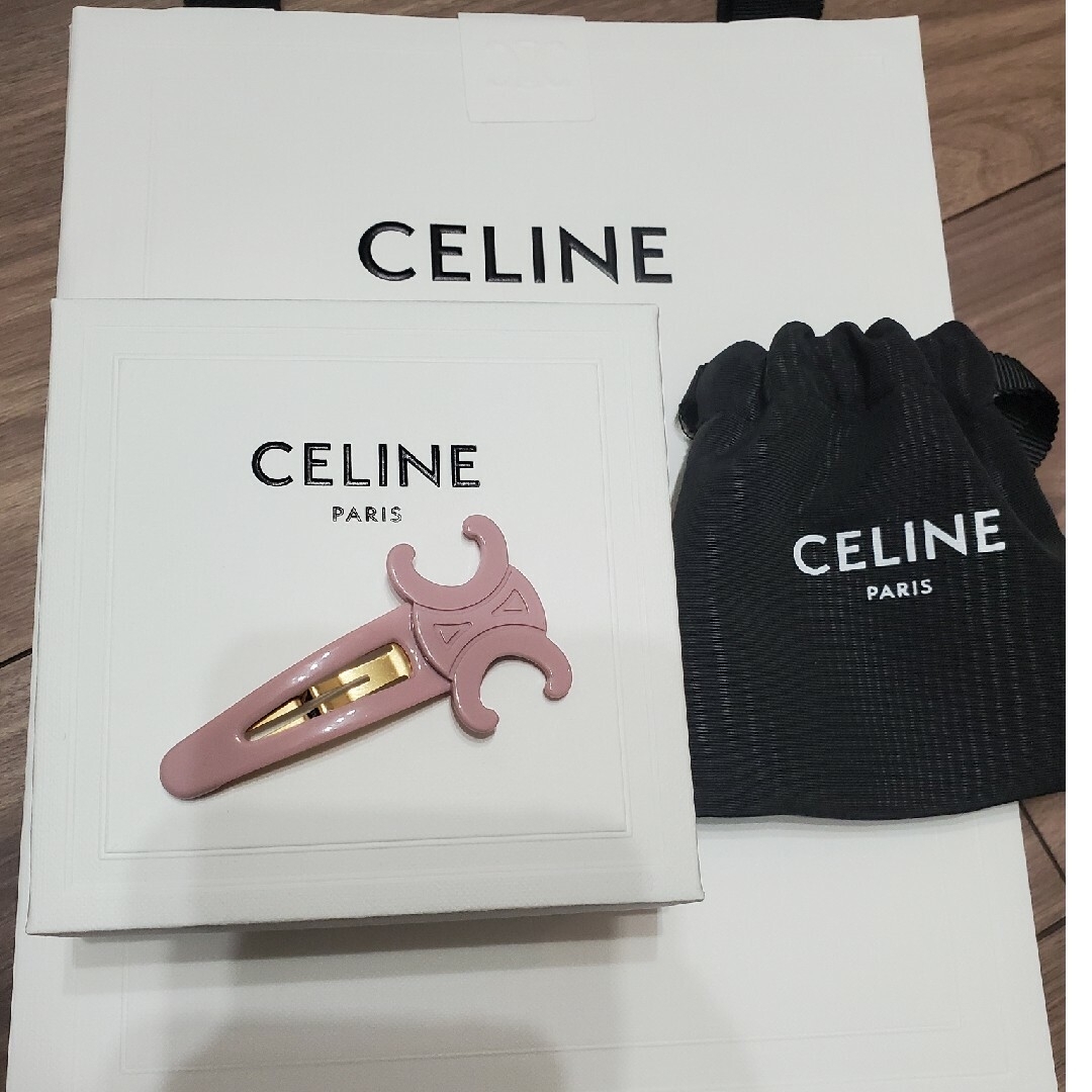 celine(セリーヌ)の最終価格!セリーヌ♡トリオンフ♡ラージスナップヘアクリップ♡激レア品 レディースのヘアアクセサリー(ヘアピン)の商品写真