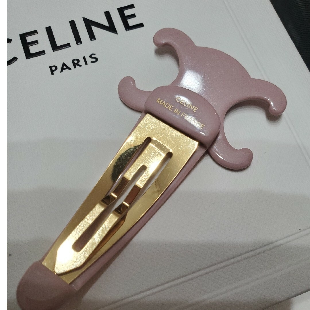 celine(セリーヌ)の最終価格!セリーヌ♡トリオンフ♡ラージスナップヘアクリップ♡激レア品 レディースのヘアアクセサリー(ヘアピン)の商品写真