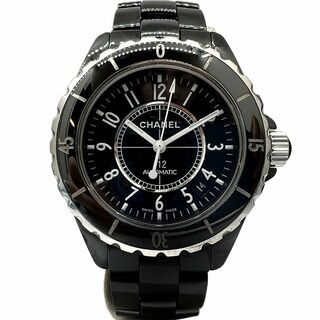 シャネル(CHANEL)のCHANEL　シャネル　J12　H0685　ブラック　セラミック　腕時計　時計　オートマ　AT　自動巻き　オシャレウォッチ　ウォッチ　黒　白　メンズ　レディース　ユニセックス(腕時計(アナログ))