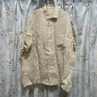 ヨウジヤマモト(Yohji Yamamoto)のヨウジヤマモト  オーバーサイズ麻半袖シャツ(シャツ)