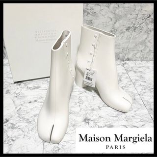 マルタンマルジェラ(Maison Martin Margiela)の✨新品同様タグ付き✨メゾンマルジェラ 足袋ブーツ ラバー 長靴 40 22ss(ブーツ)