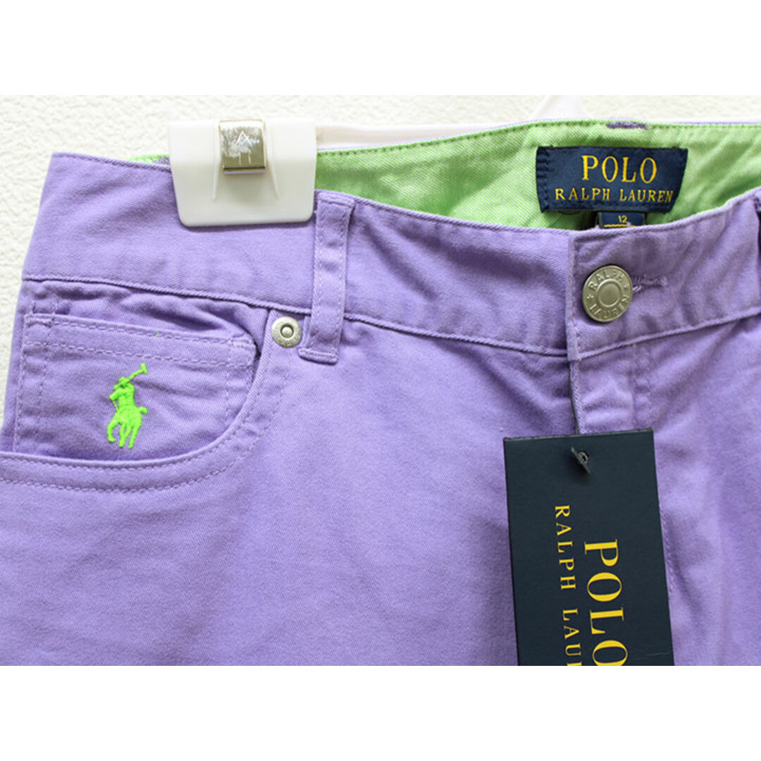 Ralph Lauren(ラルフローレン)の新品 未使用品△ラルフローレン/Ralph Lauren△145cm(12) ロングパンツ/長ズボン 紫 子供服 キッズ kids ジュニア 女の子 春夏秋 409032 bottoms キッズ/ベビー/マタニティのキッズ服女の子用(90cm~)(パンツ/スパッツ)の商品写真