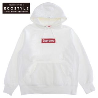 シュプリーム(Supreme)のシュプリーム Supreme シュプリーム コットン ボックスロゴ フーディー パーカー トップス メンズ ホワイト Small Small(その他)