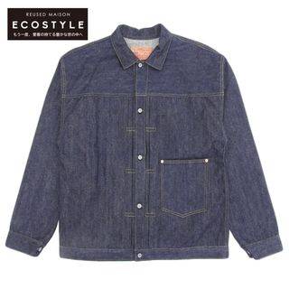 フリーホイーラーズ 未使用 FREEWHEELERS フリーホイーラーズ Pleated Front Blouse 506XX 1922 デニムジャケット メンズ インディゴブルー 46 2321003 46