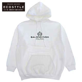 バレンシアガ(Balenciaga)のバレンシアガ BALENCIAGA バレンシアガ コットン スウェット プルオーバー パーカー トップス メンズ ホワイト S 570811 S(その他)