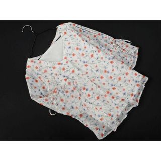 イング(INGNI)のINGNI イング シフォン 花柄 7分袖 ブラウス シャツ sizeM/白 ■◇ レディース(シャツ/ブラウス(長袖/七分))