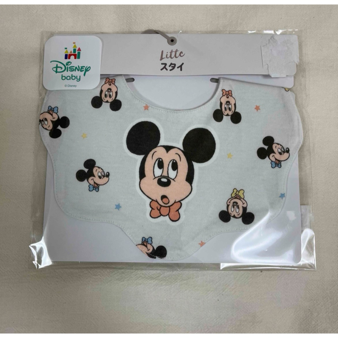 Disney(ディズニー)の【完売商品】LITTC リトシー　スタイ　ディズニー　しまむら　ミッキー　 キッズ/ベビー/マタニティのこども用ファッション小物(ベビースタイ/よだれかけ)の商品写真