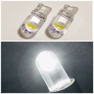 【2個】　T10 led バルブ 白　12V white　6000K(汎用パーツ)