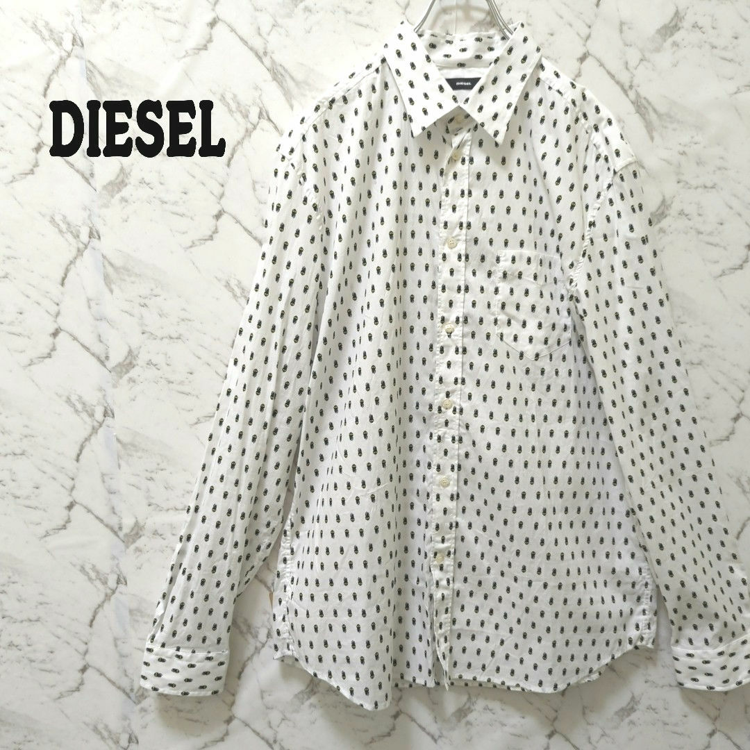 DIESEL(ディーゼル)のDIESEL 総柄シャツ スカル メンズのトップス(シャツ)の商品写真