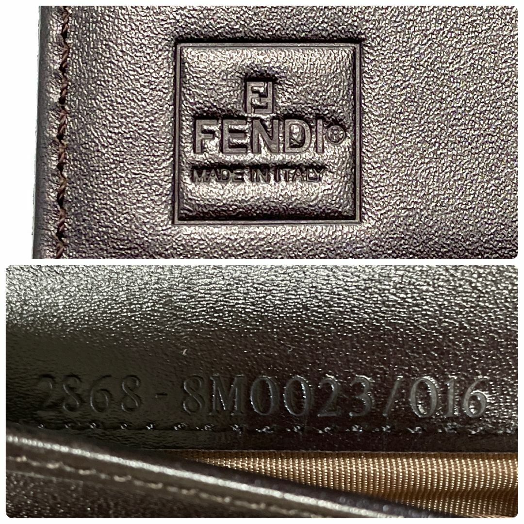 FENDI(フェンディ)のFENDI　ズッカ　三つ折り財布　ファブリック　金属ロゴがアイコニック レディースのファッション小物(財布)の商品写真