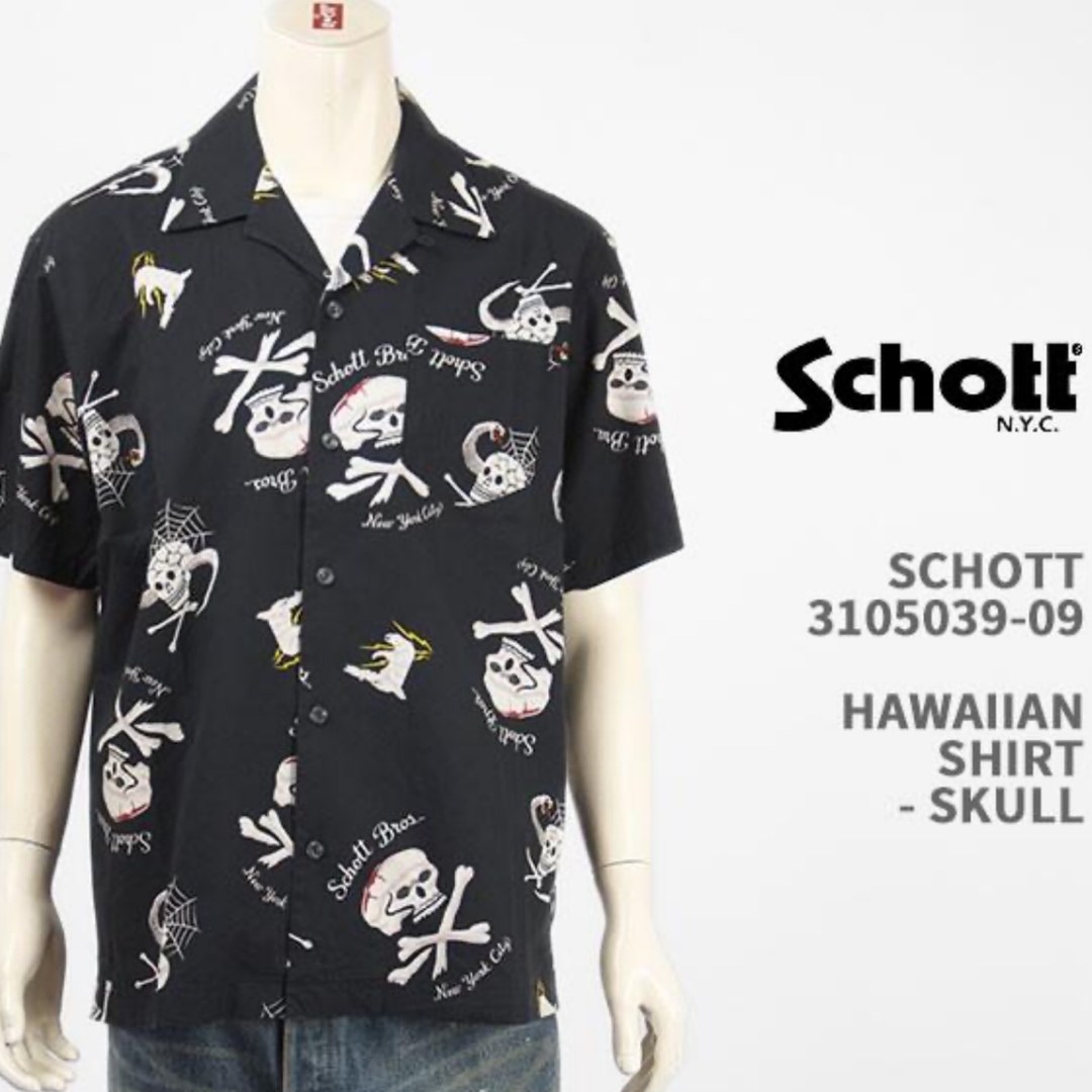 schott(ショット)のSCHOTT 浅沼晋太郎　碧棺左馬刻　ヒプマイ　ドクロ　髑髏　SKULL メンズのトップス(シャツ)の商品写真