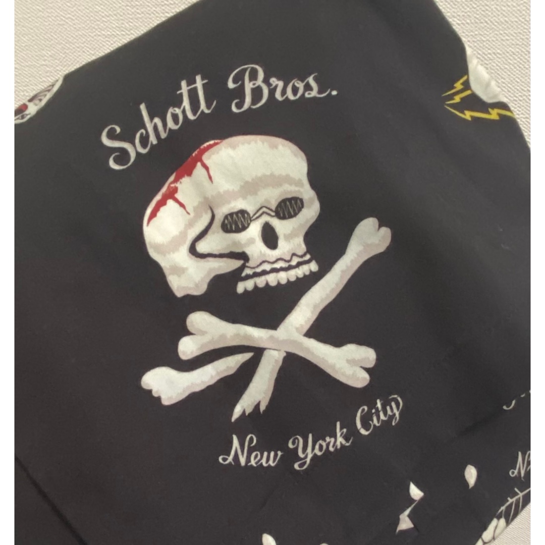 schott(ショット)のSCHOTT 浅沼晋太郎　碧棺左馬刻　ヒプマイ　ドクロ　髑髏　SKULL メンズのトップス(シャツ)の商品写真