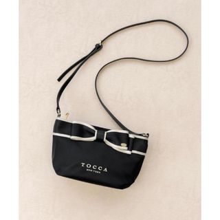 トッカ(TOCCA)の新品未使用　トッカ　tocca リボン　ショルダーバック　ブラック(ショルダーバッグ)