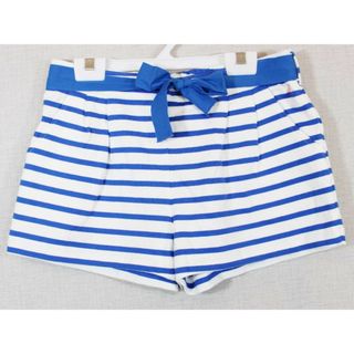 プチバトー(PETIT BATEAU)の[プチバトー/PETIT BATEAU]152cm ハーフパンツ/ショートパンツ/半ズボン/短パン 白×青【中古】子供服 キッズ kids ジュニア 女の子 春夏 314032 bottoms(パンツ/スパッツ)