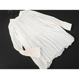 ナチュラルビューティーベーシック(NATURAL BEAUTY BASIC)のナチュラルビューティーベーシック ブラウス シャツ sizeS/白 ■◇ レディース(シャツ/ブラウス(長袖/七分))