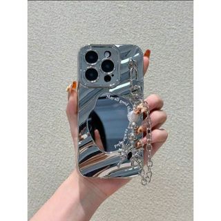 ミラー付き メタル系 アイフォンケース　iPhone 12 pro 韓国(iPhoneケース)