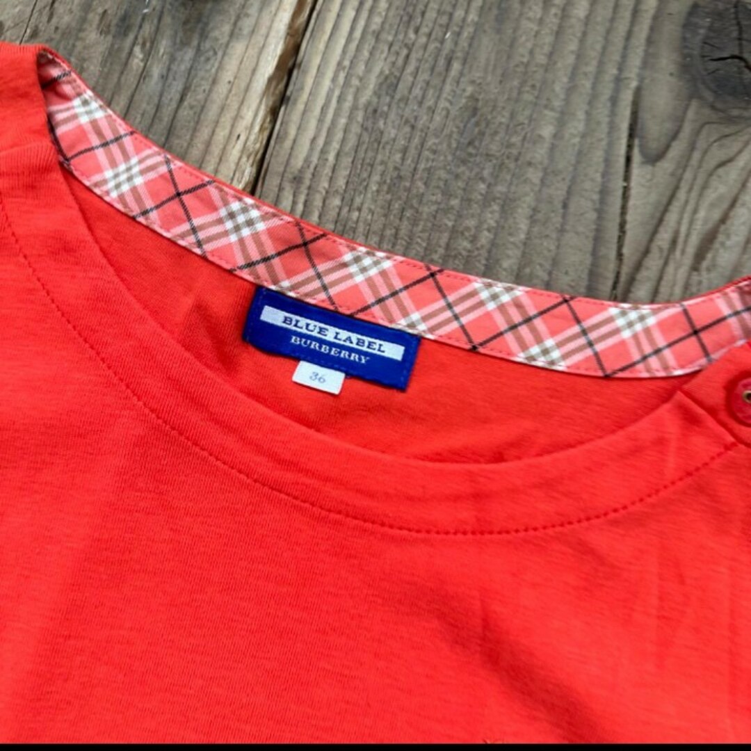 BURBERRY BLUE LABEL(バーバリーブルーレーベル)のBLUELABELBURBERRYブルーラベルバーバリー半袖 レディースのトップス(Tシャツ(半袖/袖なし))の商品写真