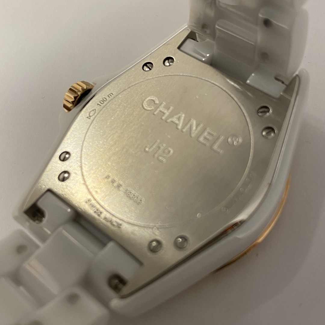 CHANEL(シャネル)の極美品　定価127万　シャネル J12 H3839 K18PG 自動巻新バックル レディースのファッション小物(腕時計)の商品写真