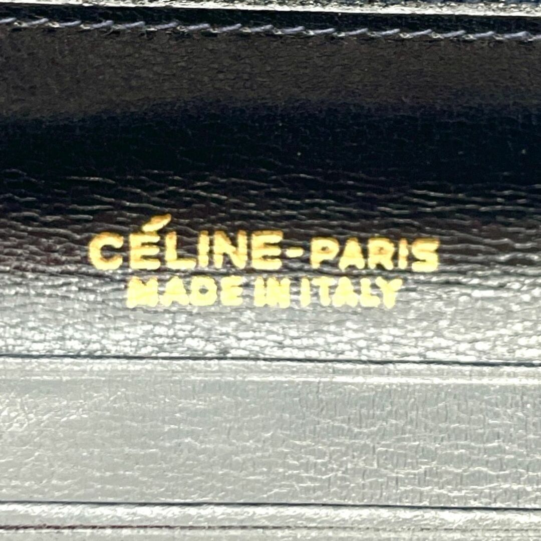 celine(セリーヌ)のエレガントな貴女に CELINE セリーヌ マカダム柄 別珍 レザー 長財布 レディースのファッション小物(財布)の商品写真