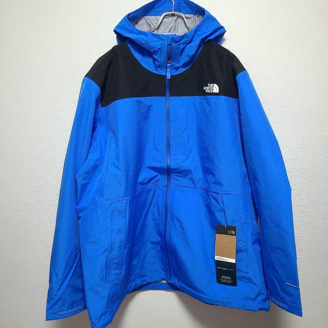 THE NORTH FACE(ザノースフェイス)の4XL 新品 アメリカ USA ノースフェイス マウンテンジャケット 黒 ブルー メンズのジャケット/アウター(マウンテンパーカー)の商品写真