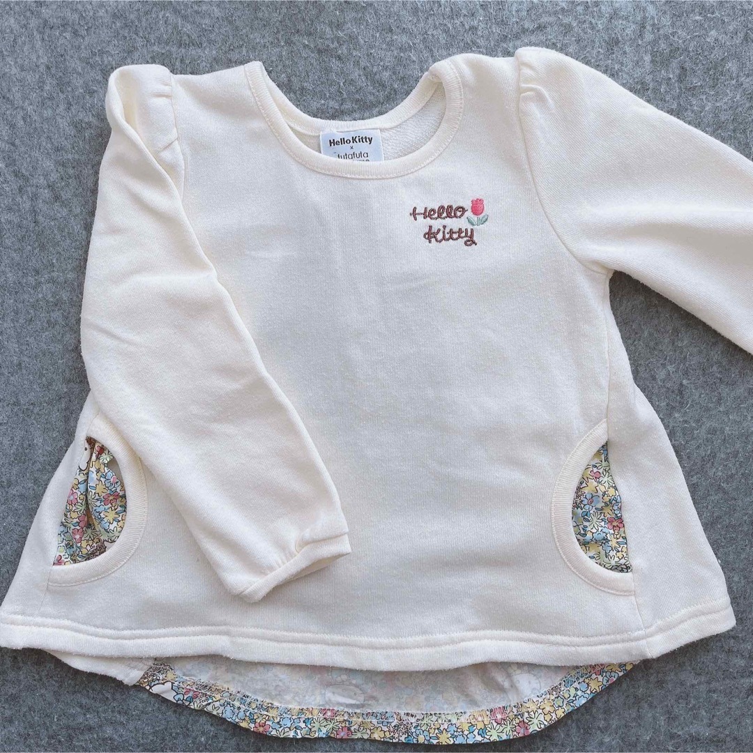 futafuta(フタフタ)のフタフタ トップス キティ futafuta HelloKitty 女の子100 キッズ/ベビー/マタニティのキッズ服女の子用(90cm~)(Tシャツ/カットソー)の商品写真