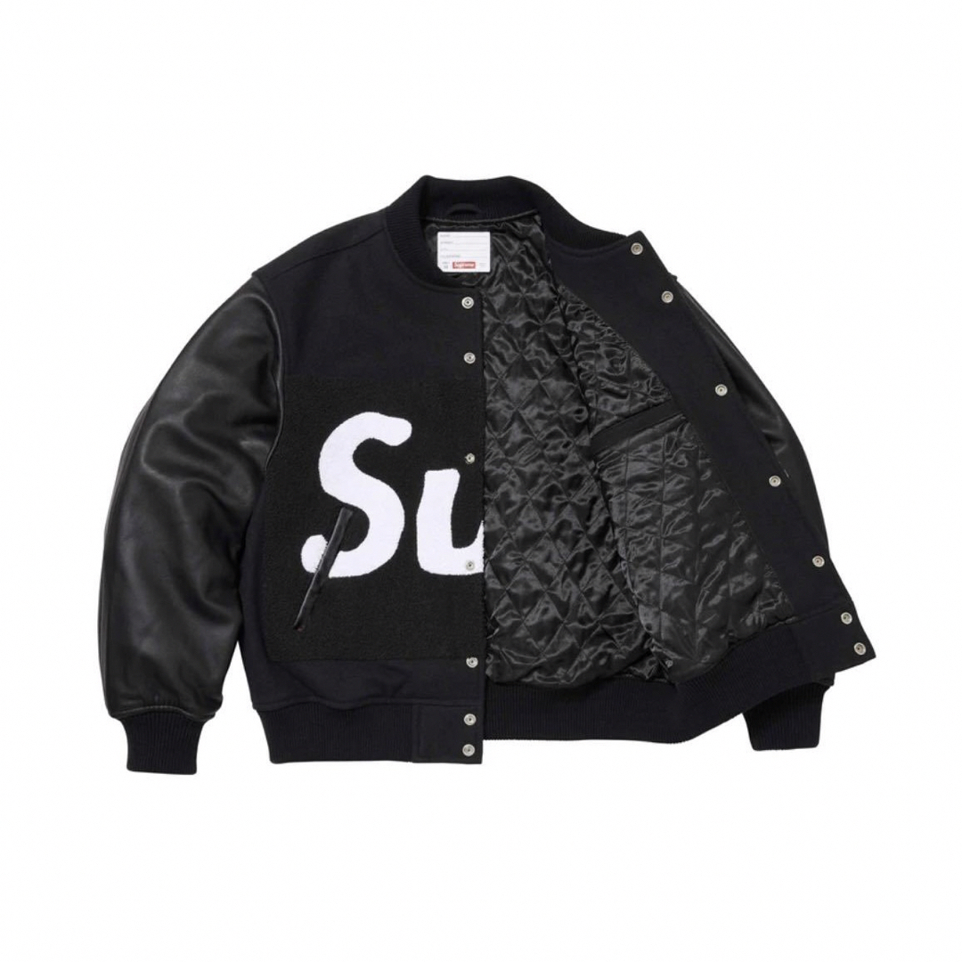 Supreme(シュプリーム)のSupreme Big Logo Varsity Jacket "Black" メンズのジャケット/アウター(スタジャン)の商品写真
