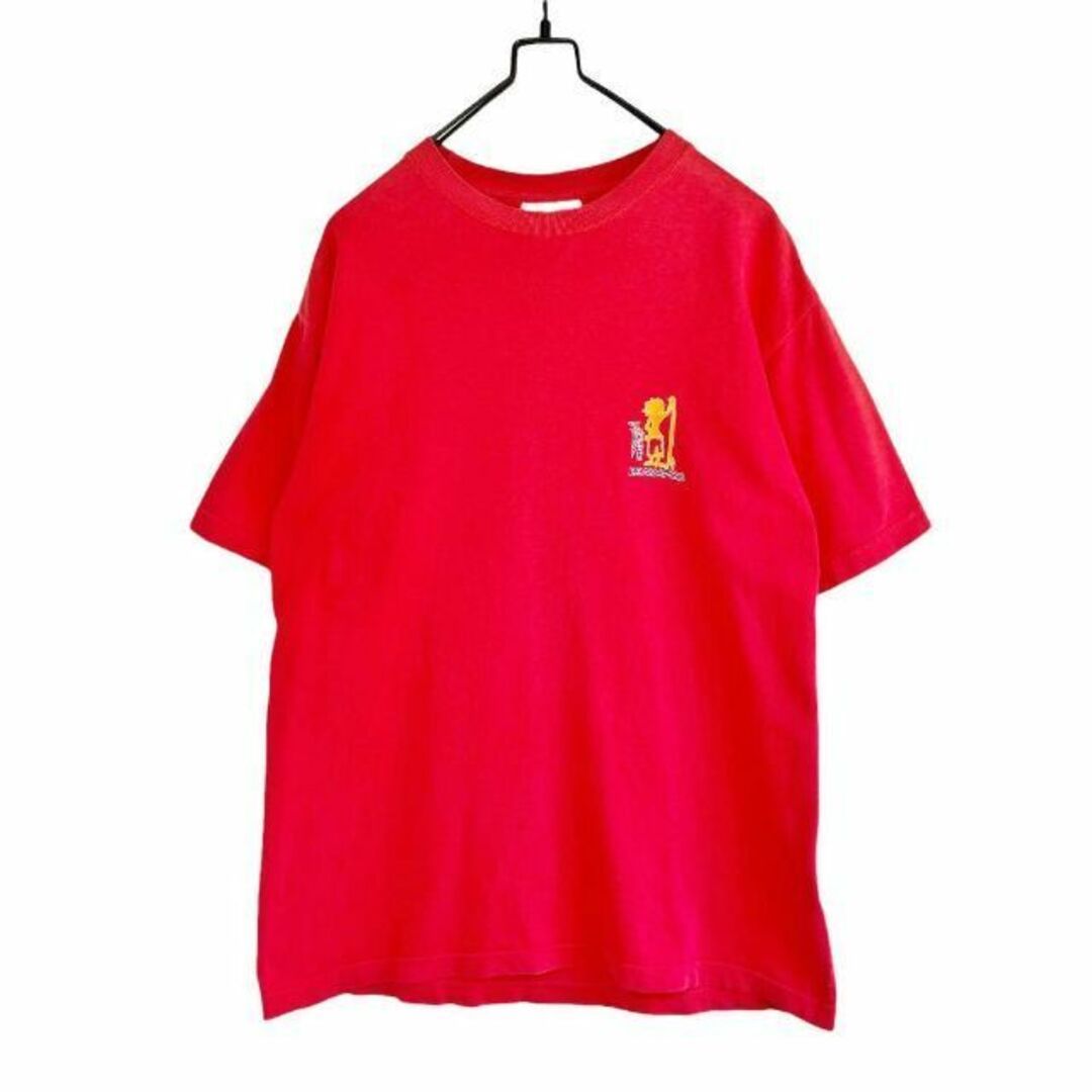 VINTAGE(ヴィンテージ)のヴィンテージ古着 90s オールドサーフ Tシャツ 半袖 赤 M メンズのトップス(Tシャツ/カットソー(半袖/袖なし))の商品写真