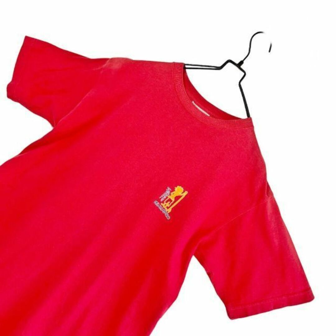 VINTAGE(ヴィンテージ)のヴィンテージ古着 90s オールドサーフ Tシャツ 半袖 赤 M メンズのトップス(Tシャツ/カットソー(半袖/袖なし))の商品写真