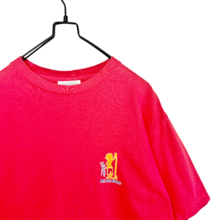 ヴィンテージ(VINTAGE)のヴィンテージ古着 90s オールドサーフ Tシャツ 半袖 赤 M(Tシャツ/カットソー(半袖/袖なし))