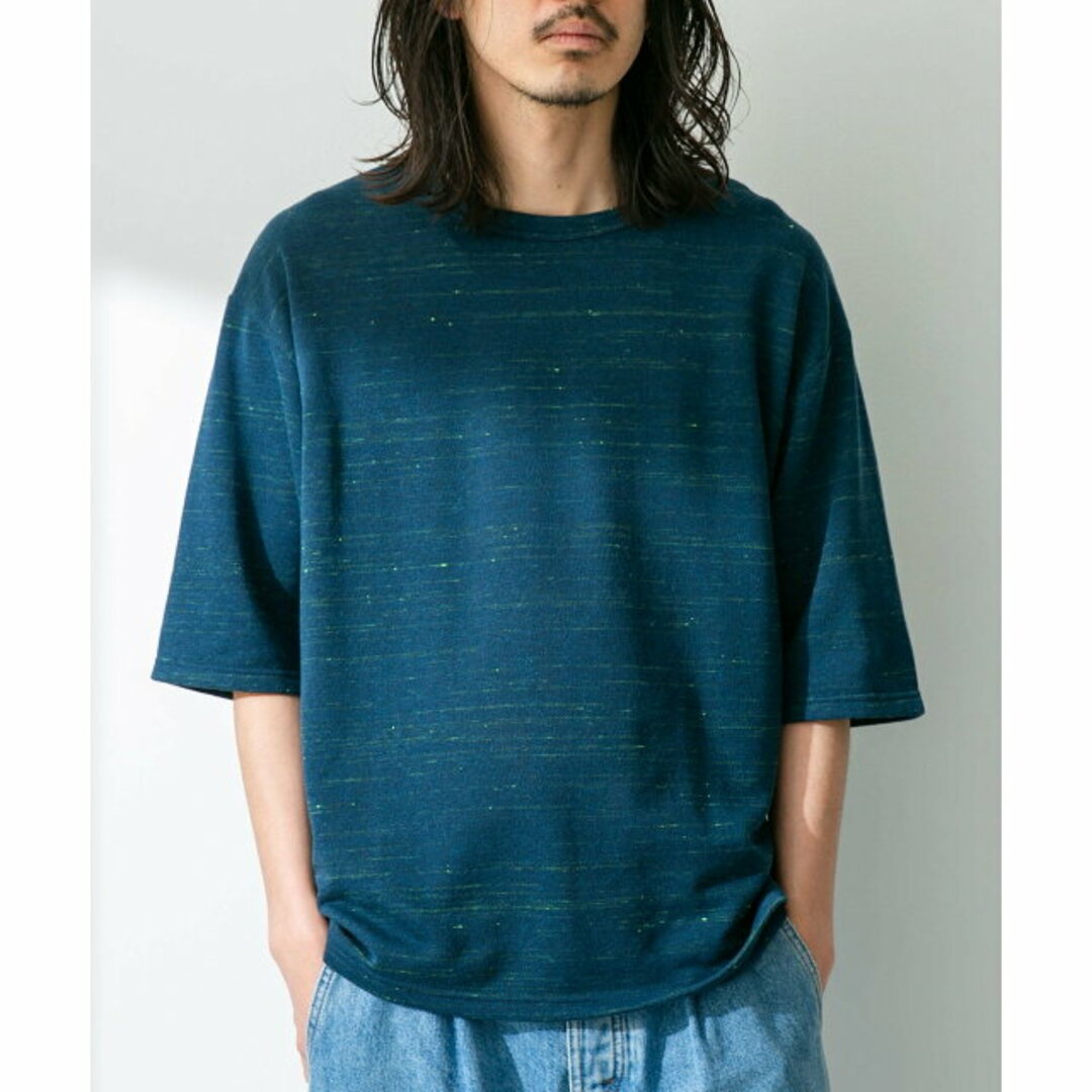 Sonny Label(サニーレーベル)の【ネイビー】【M】JAPAN MADE ショートスリーブプルオーバー メンズのトップス(Tシャツ/カットソー(半袖/袖なし))の商品写真